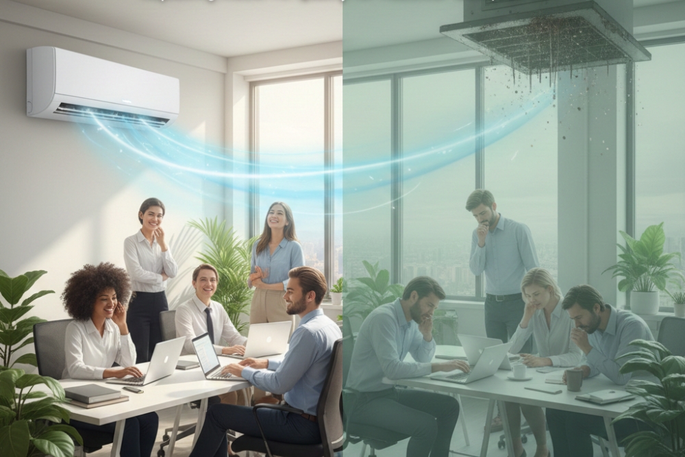 Can Air Conditioning Reduce Sick Building Syndrome in Offices