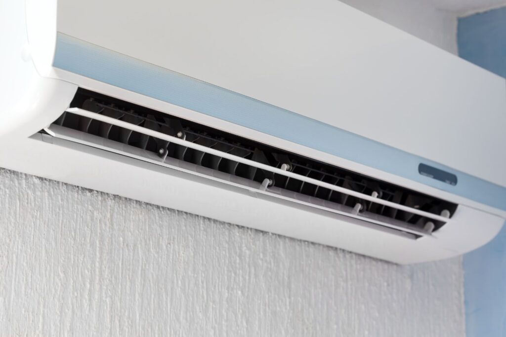 What are the most common types of air conditioning systems for homes in Newcastle? |
